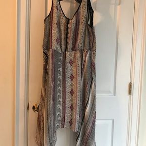 Summer Shark bite hem dress